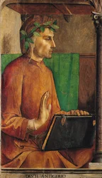 Retrato de Dante Alighieri (1265-1321), c.1475